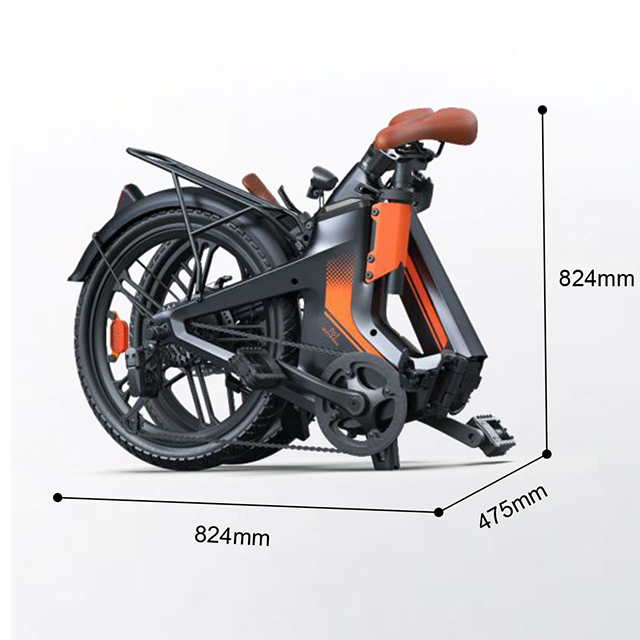 トランクフォールドエビケル36V 250Wリアハブブラシレスホイールモーター電動自転車ライターマグネシウム合金フレームに入れてキャリー