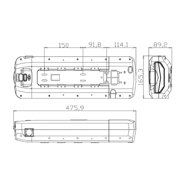 48V 18650セル91PCS 10S9P/13S7P EBIKEリアラックリチウムイオンバッテリー36V 10AH 12AH 20AH 21A