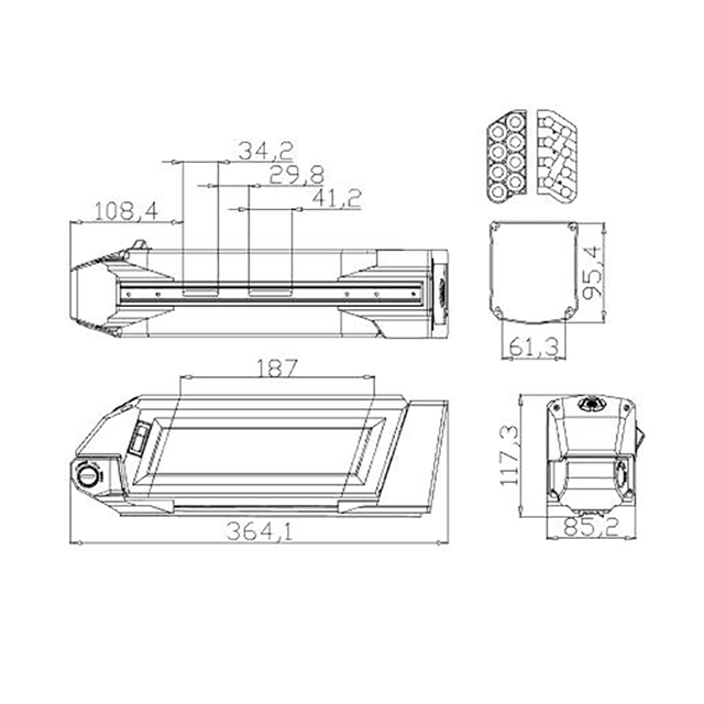 OEM ebikeバッテリーパック10AH 18650セル変換キット電気自転車36V 48V ebikeバッテリーケース