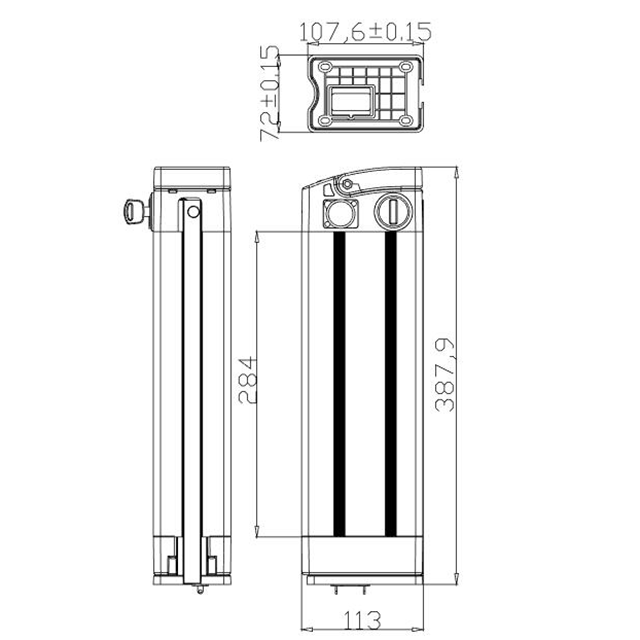 OEM EBIKE BATTERY PACK 24V 36V 48V 52V 60V 10AH 12AH 13AH 15AH 20AH 30AH 1000W 1500W電気自転車リチウムバッテリーケーススライバーフィッシュ 