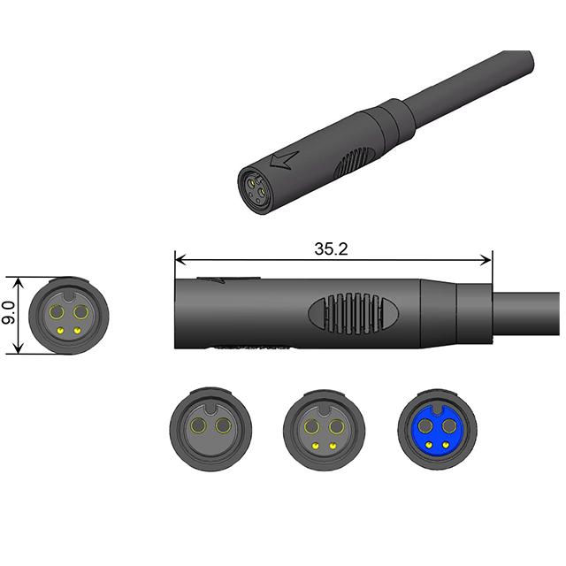 48V AC/DC 10A充電器バッテリーコネクタ