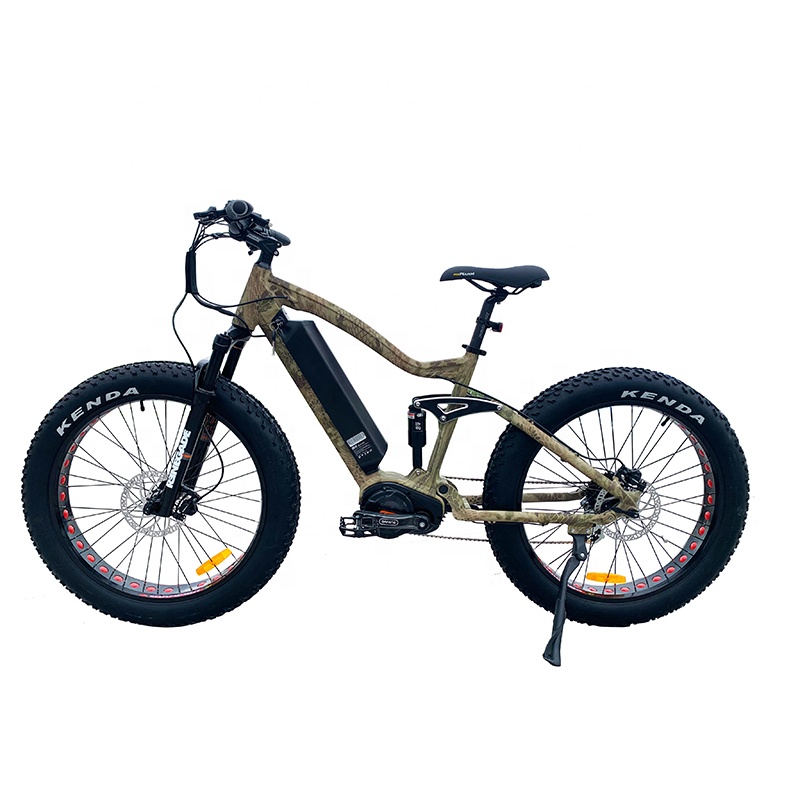 2022人気1000Wミッドドライブ7スピードエレクトリック自転車26インチマウンテンエビケットファットタイヤディスクブレーキ都市eバイクforスポーツODM