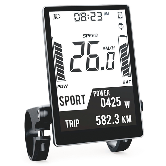 6km/h USB BluetoothPASレベル24V 36V 48V 3.4インチディスプレイ