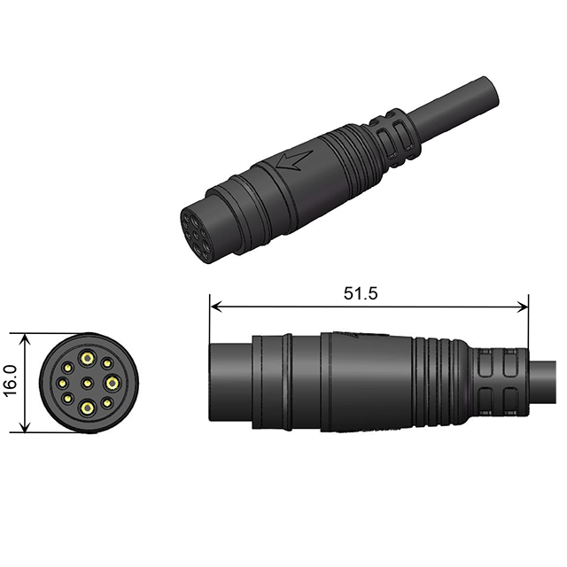 48V AC/DC 25A 2.0/2.5mm²/0.2mm²モーターコネクタ用のモーターコネクタ 