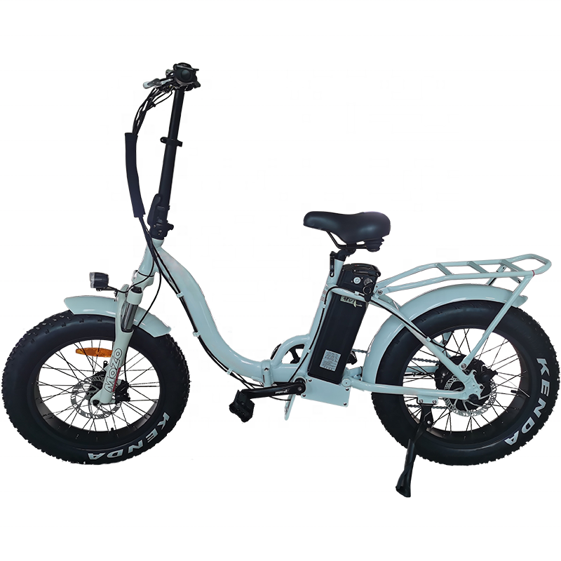 EBIKE 500Wリアハブモーターローステップ20 'ファットタイヤ電動自転車折りたたみ街Eバイク女性用