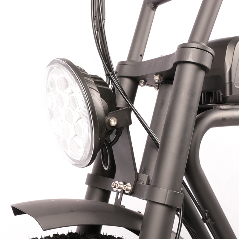 EBIKE WHOLESALE ODM BLACK 20インチスノービーチエレクトリックバイクファットタイヤ電気自転車48V 500Wディスクブレーキ 