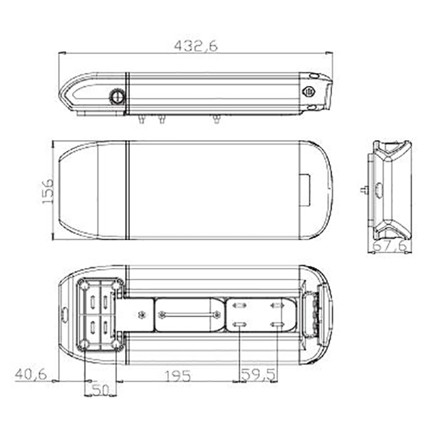ホットセールストロングパワー18650 52 PCS 10S5P/13S4Pリチウムイオンバッテリー48V 12.5AH ebike電気自転車バッテリーケース