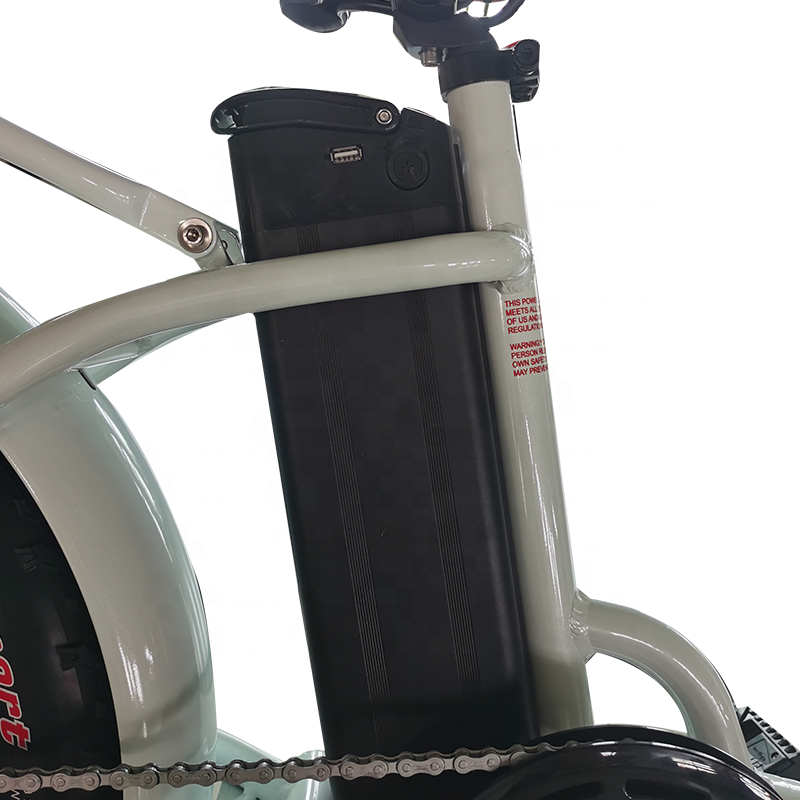 EBIKE 500Wリアハブモーターローステップ20 'ファットタイヤ電動自転車折りたたみ街Eバイク女性用