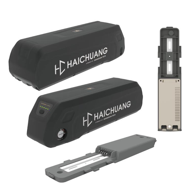 Haichuang SSE-149 Batterie Pack Case空きボックス自転車Akkuダウンチューブバッテリー18650 40PCS 10S4PサイドリリースEBIKEバッテリーマウント