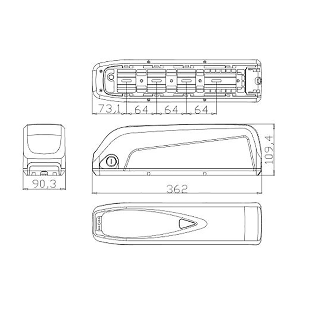 高品質の工場直接販売18650 70 PCS 10S7Pリチウムイオンバッテリーボックスケース