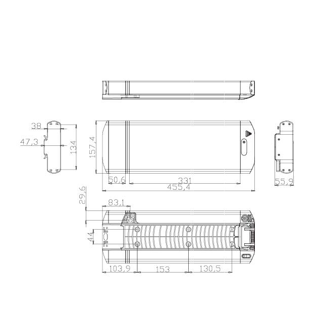 折りたたみおよび都市Eバイクバッテリーパック36V 48V 18650 65PCS 13S5P/10S6P自転車用エビケバッテリーケース