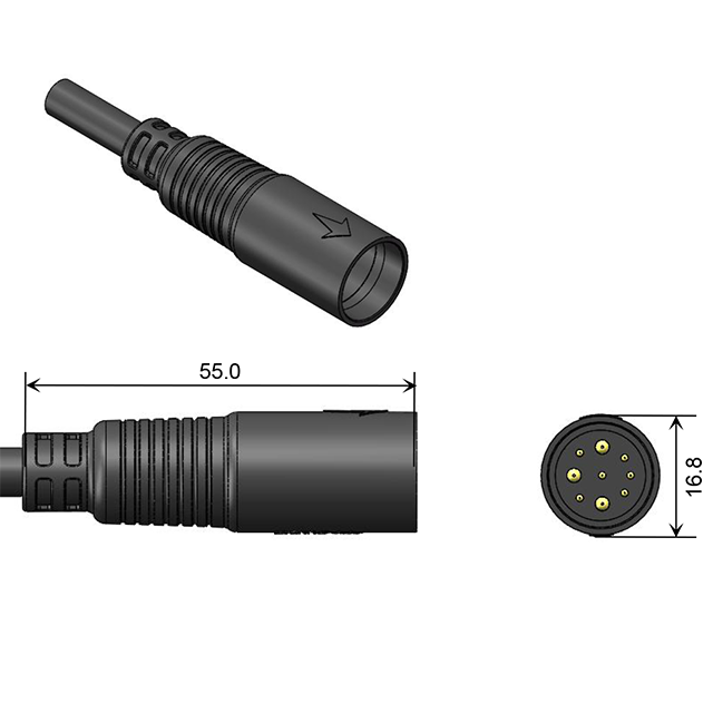 48V AC/DC 25A 2.0/2.5mm²/0.2mm²モーターコネクタ用のモーターコネクタ 