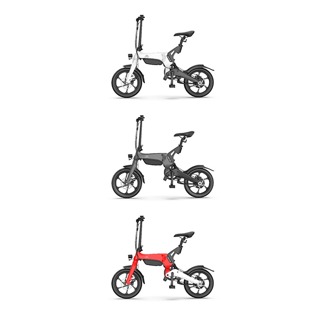 電気自転車250W後輪モーター16インチ耐久性60マイル折りたたみ可能なモペットebike
