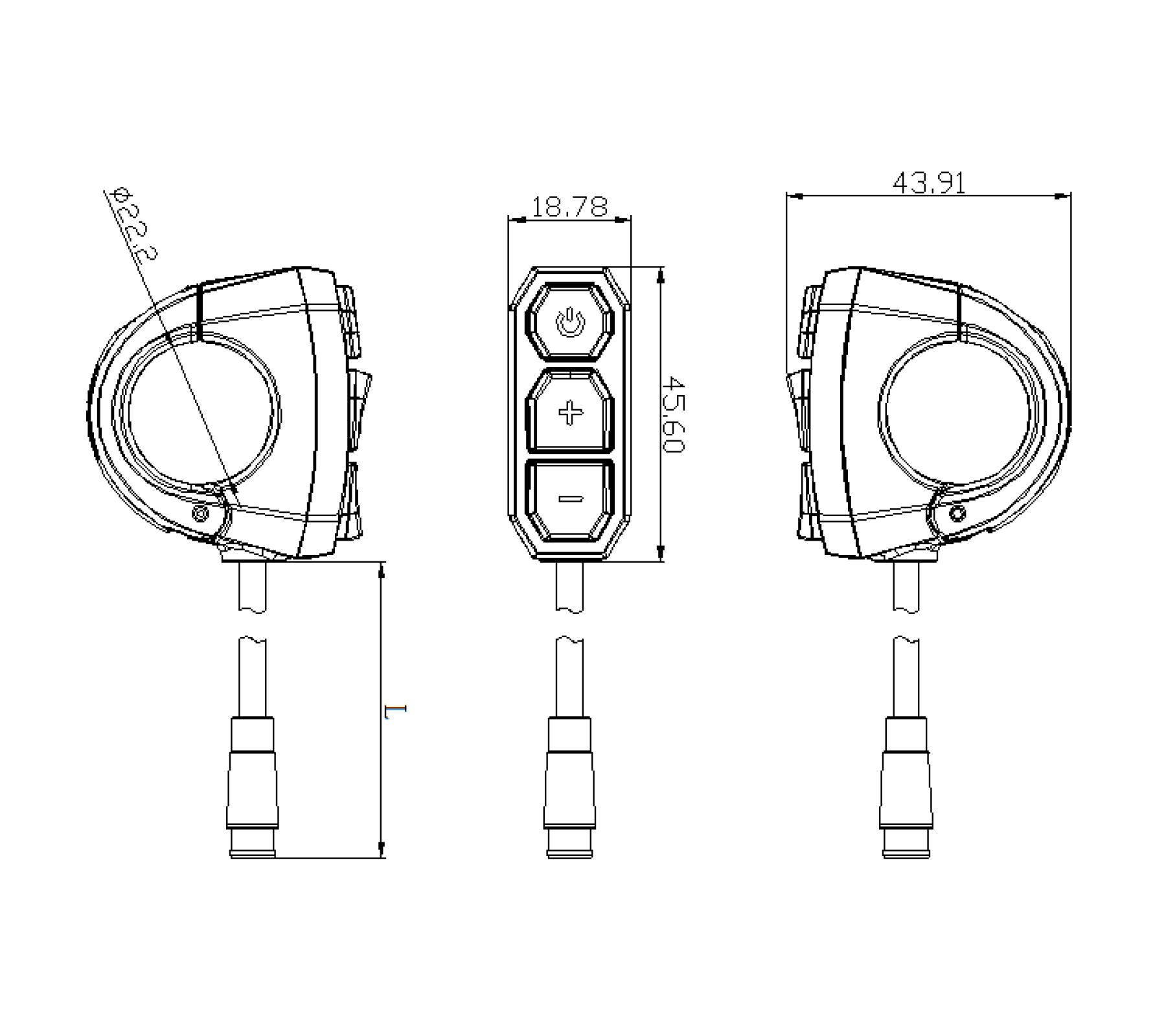 エレクトリックバイクカラーディスプレイBC281 2.8インチIPSスクリーンDigitech 24V 36V 48Vカラフルマトリックススクリーンの防水接続用Bluetooth Ebikeディスプレイ