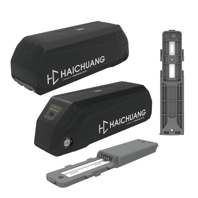 Haichuang 18650 52PCS SSE-150 10S5P 13S4P EBIKEバッテリーケースダウンチューブ電動自転車用リチウムイオンバッテリーボックスパック電動自転車用